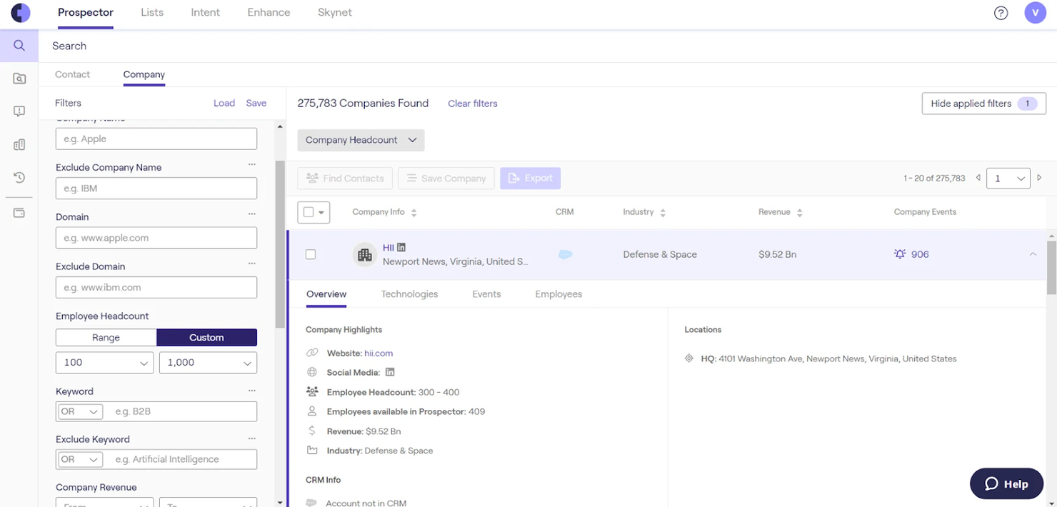 Cognism screenshot - 10 Mejores Software de Inteligencia de Ventas en 2026