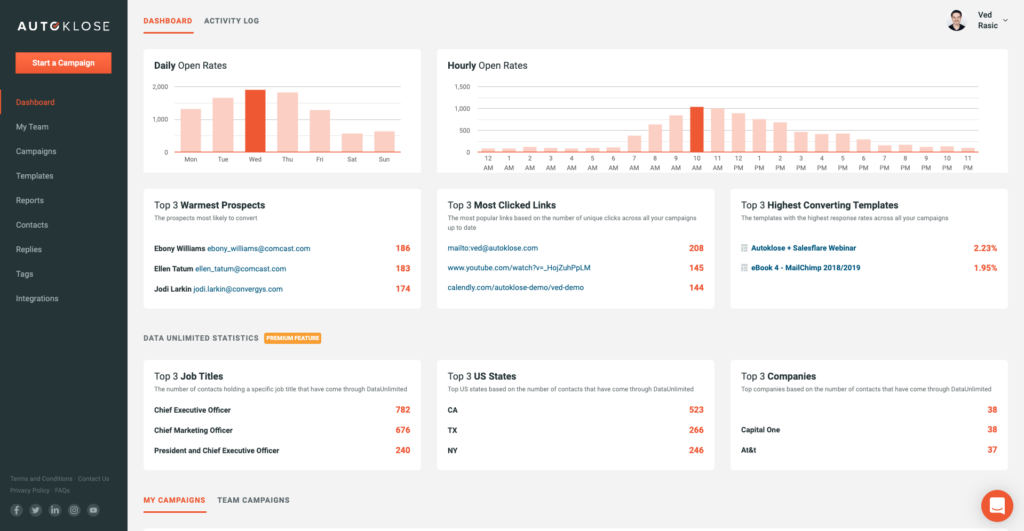 Autoklose screenshot - 10 Mejores Software de Automatización de Ventas Analizados para 2026