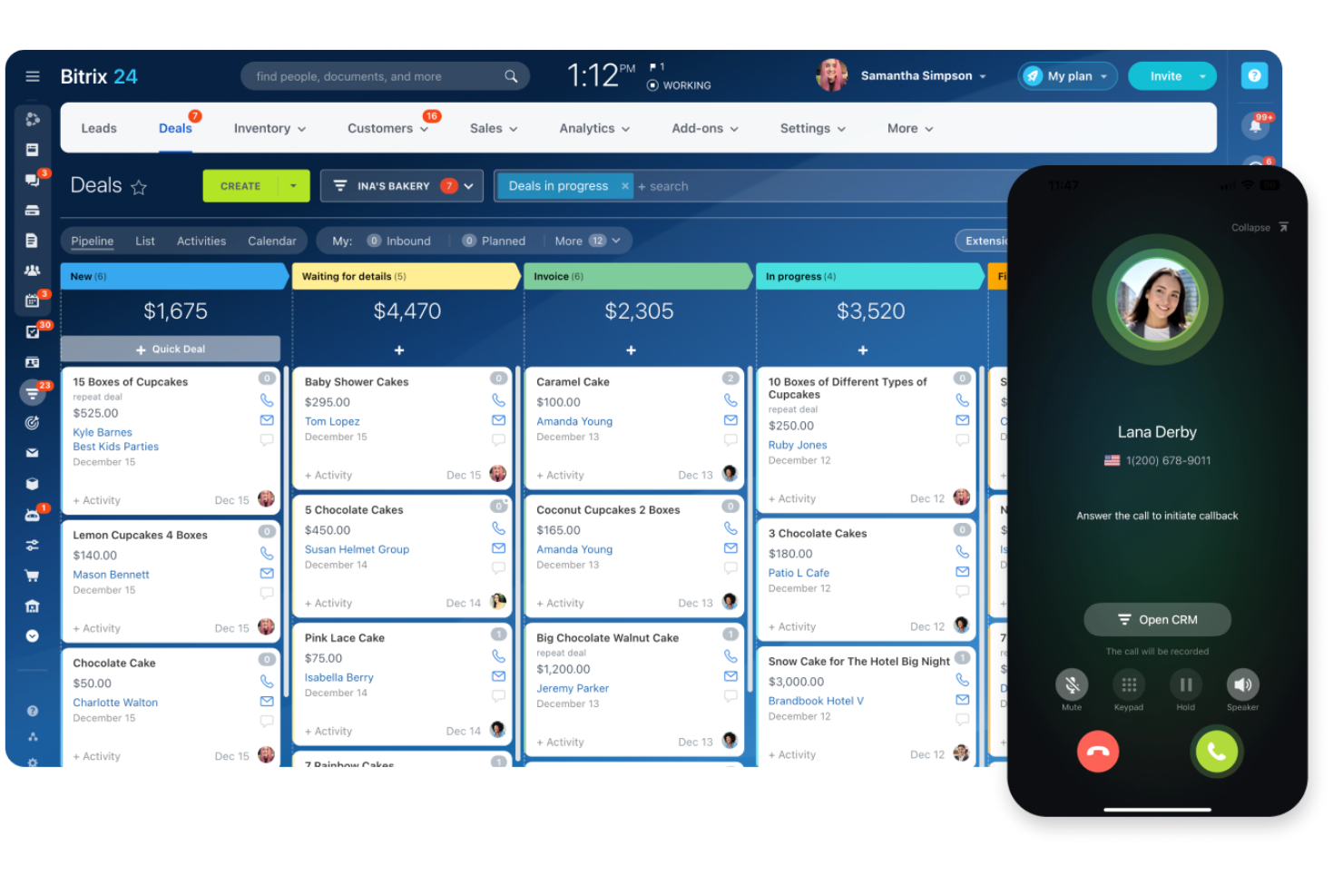 Bitrix24 screenshot - 10 migliori alternative a Zendesk Sell nel 2026