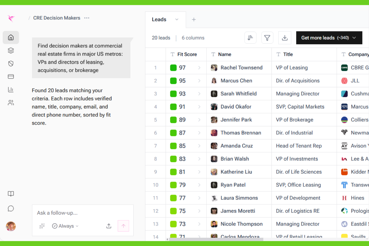 Origami screenshot - Las 10 mejores herramientas de IA para ventas en 2026