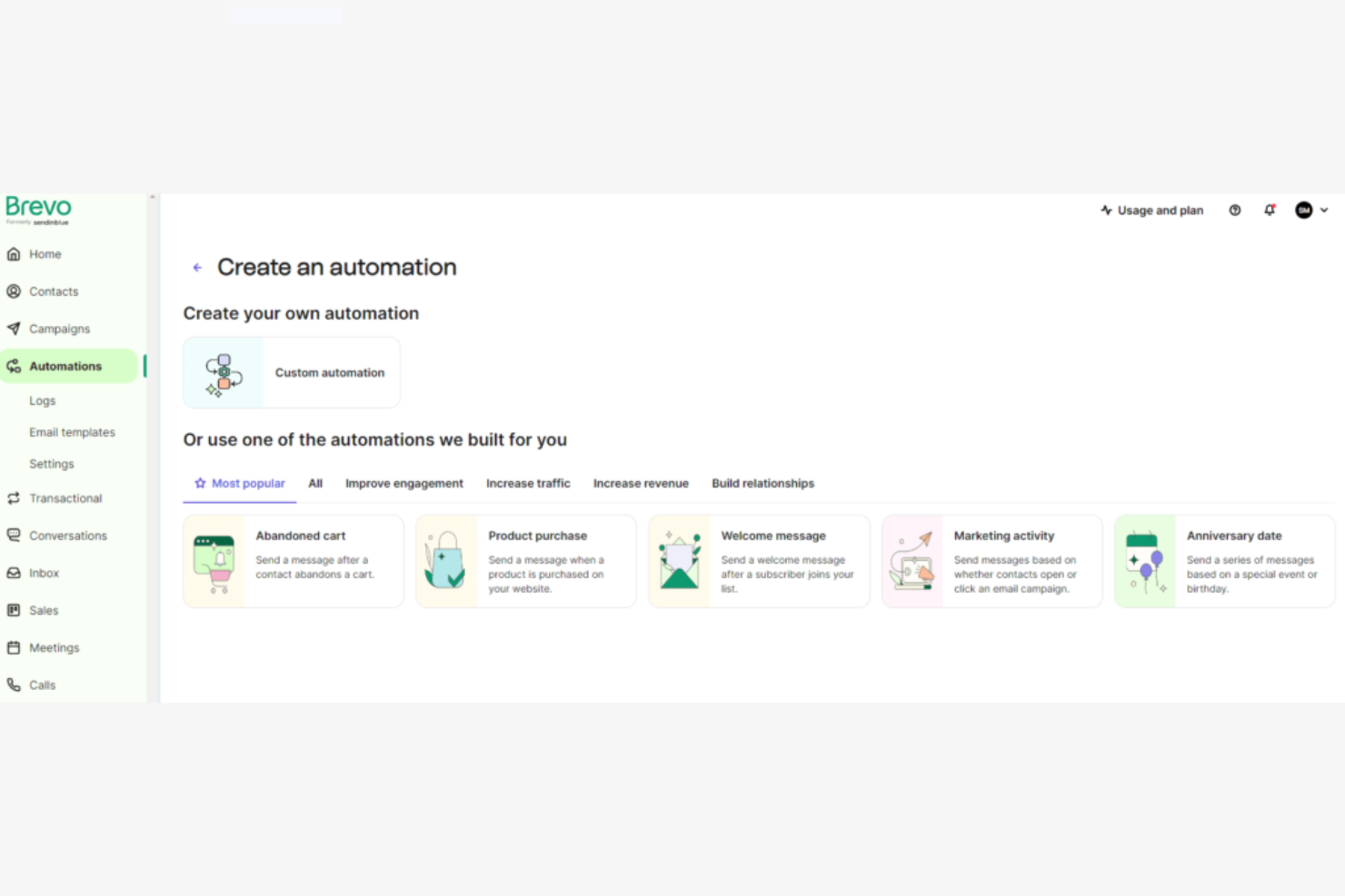 Brevo screenshot - 10 Mejores Alternativas a ActiveCampaign para 2026
