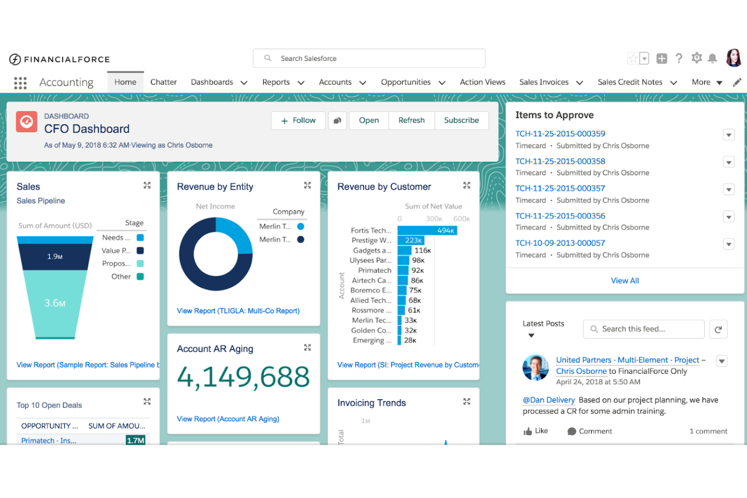 Certinia screenshot - 20 Migliori Alternative a QuickBooks Online nel 2026