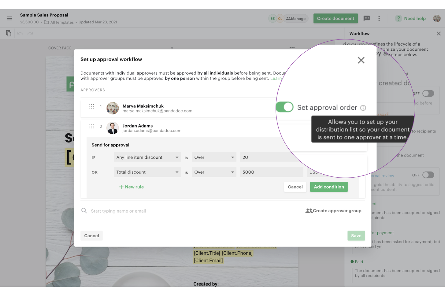 PandaDoc screenshot - 10 Mejores Software de Gestión de Contratos SaaS Revisados en 2026
