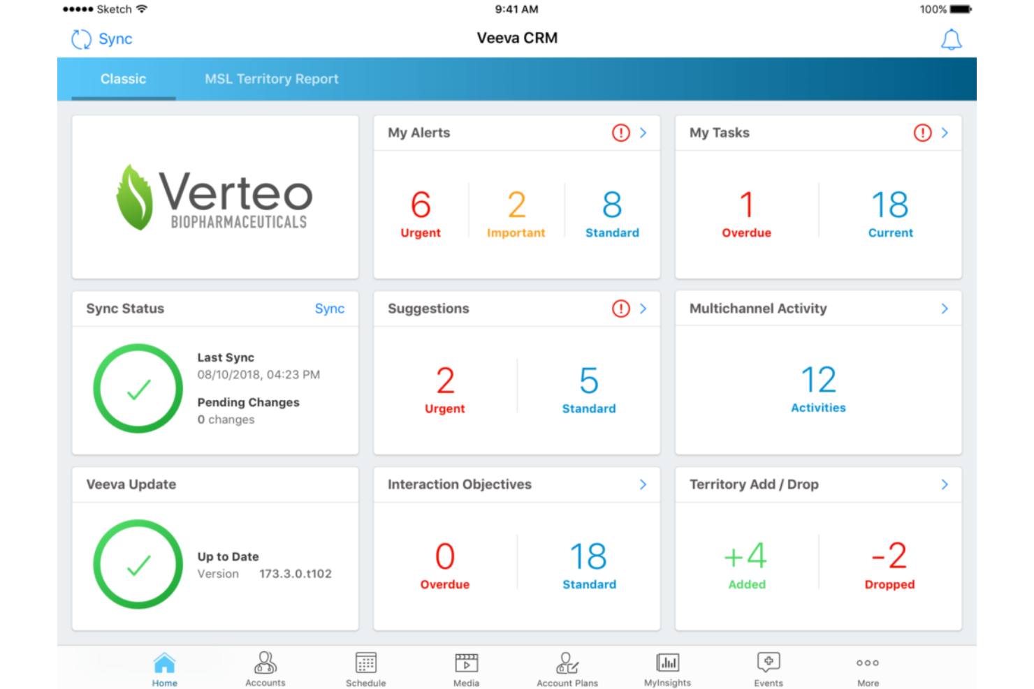 Veeva CRM screenshot - Las 10 Mejores Plataformas de CRM para la Salud Evaluadas para 2026