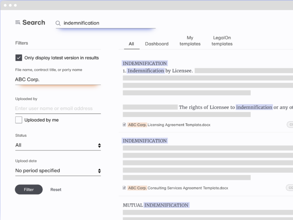 LegalOn screenshot - I 10 migliori software per l’automazione dei contratti recensiti nel 2026