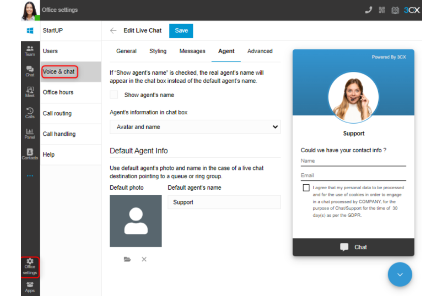 3CX screenshot - Las 10 mejores alternativas a Dialpad analizadas en 2026