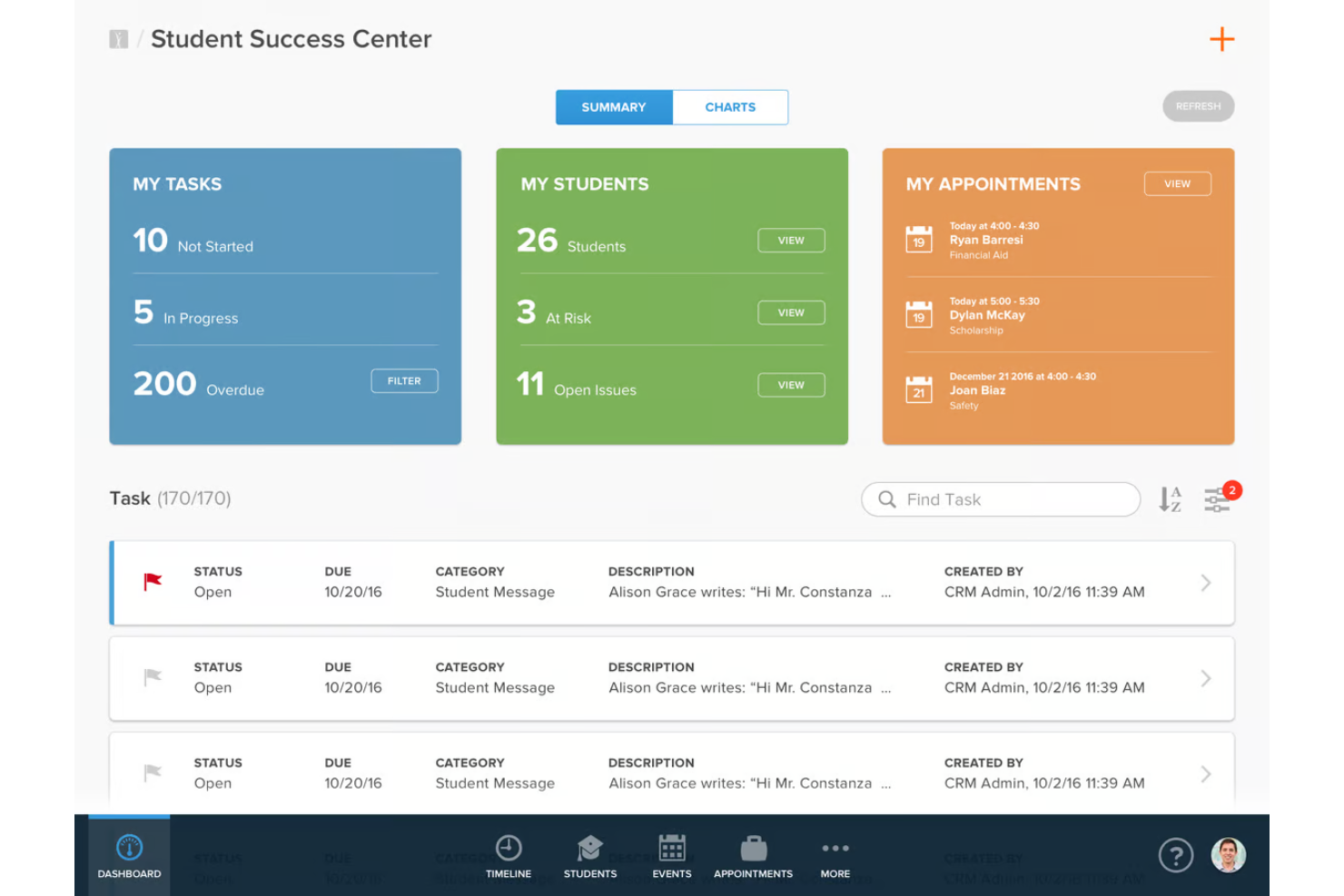 TargetX screenshot - 10 Mejores Software CRM para Educación Superior Analizados en 2026