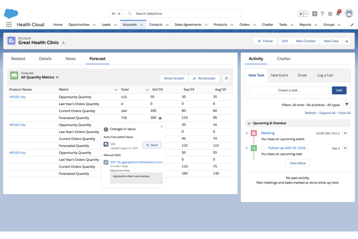Salesforce Agentforce Health screenshot - Le 10 migliori soluzioni CRM per l’assistenza sanitaria recensite per il 2026