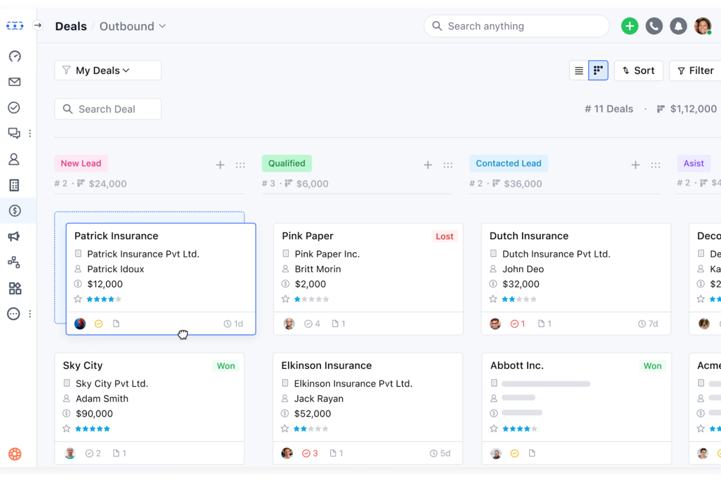 Salesmate screenshot - Le 10 Migliori Soluzioni di Software per la Gestione delle Trattative Recensite nel 2026
