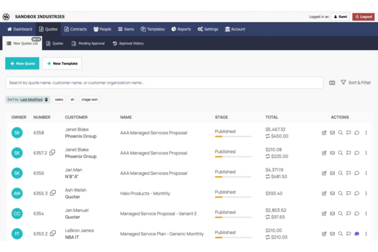 Quoter screenshot - 10 Migliori Software di Preventivazione Basati su Cloud Recensiti nel 2026