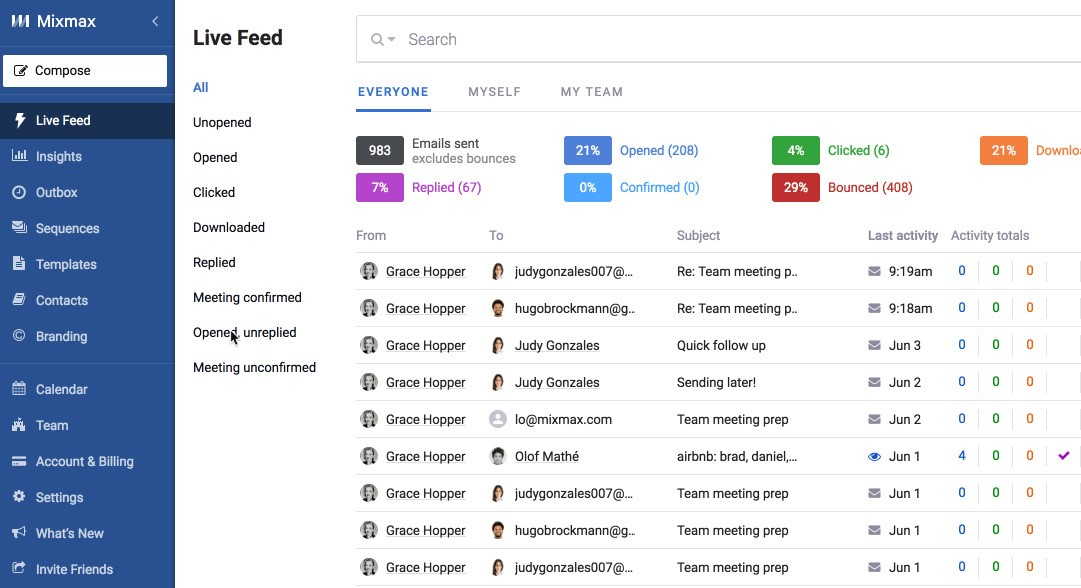 Mixmax Meetings screenshot - 10 Mejores Alternativas a Calendly Analizadas en 2026