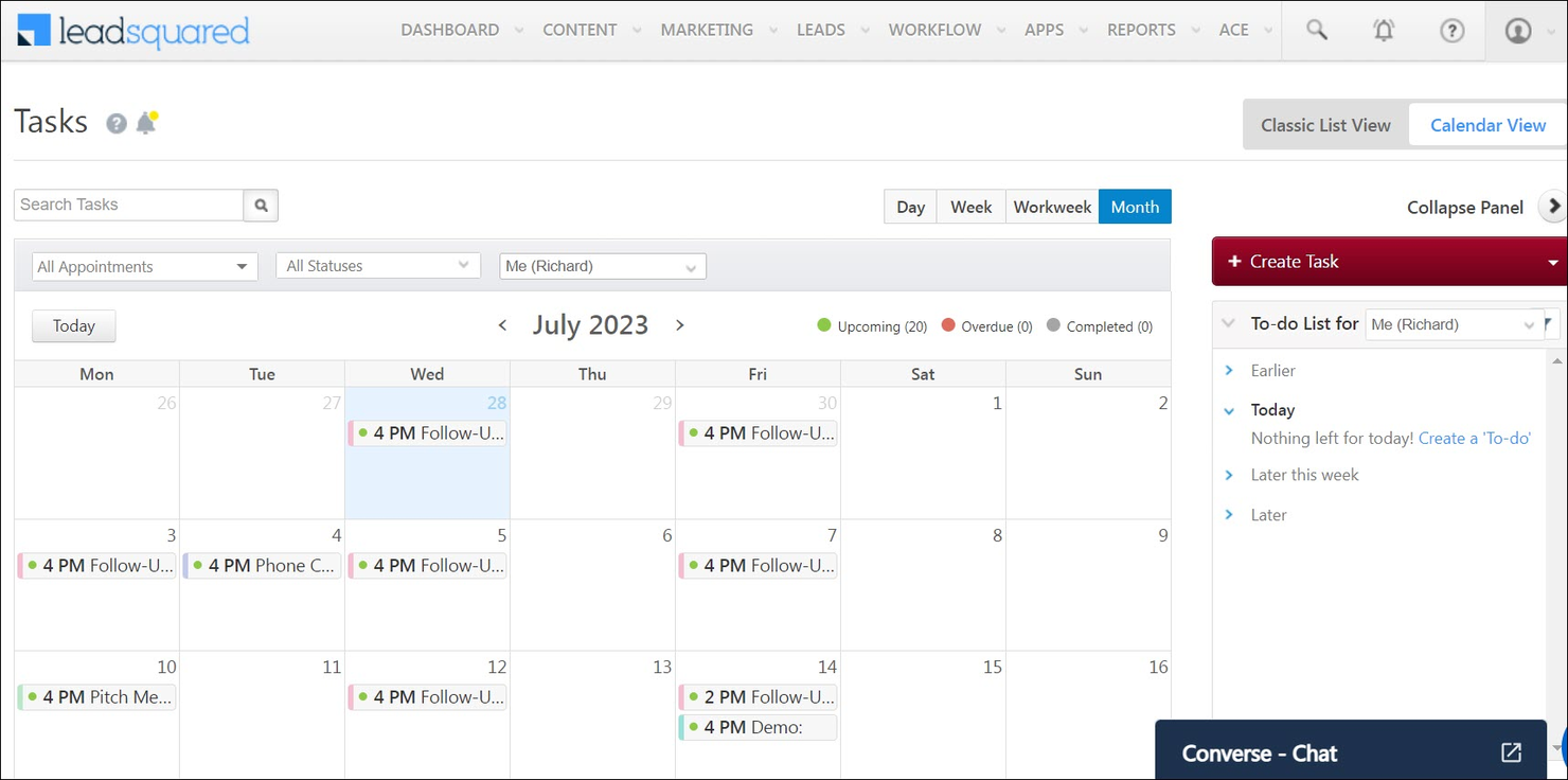 LeadSquared screenshot - Le 10 Migliori Soluzioni CRM Bancarie Recensite nel 2026