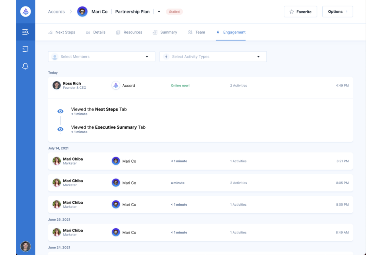 Accord screenshot - I 10 migliori software per la progettazione dei territori di vendita nel 2026