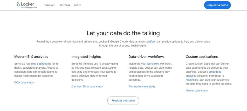 Looker screenshot - Los 10 Mejores Programas de Informes de Ventas Revisados Para 2026