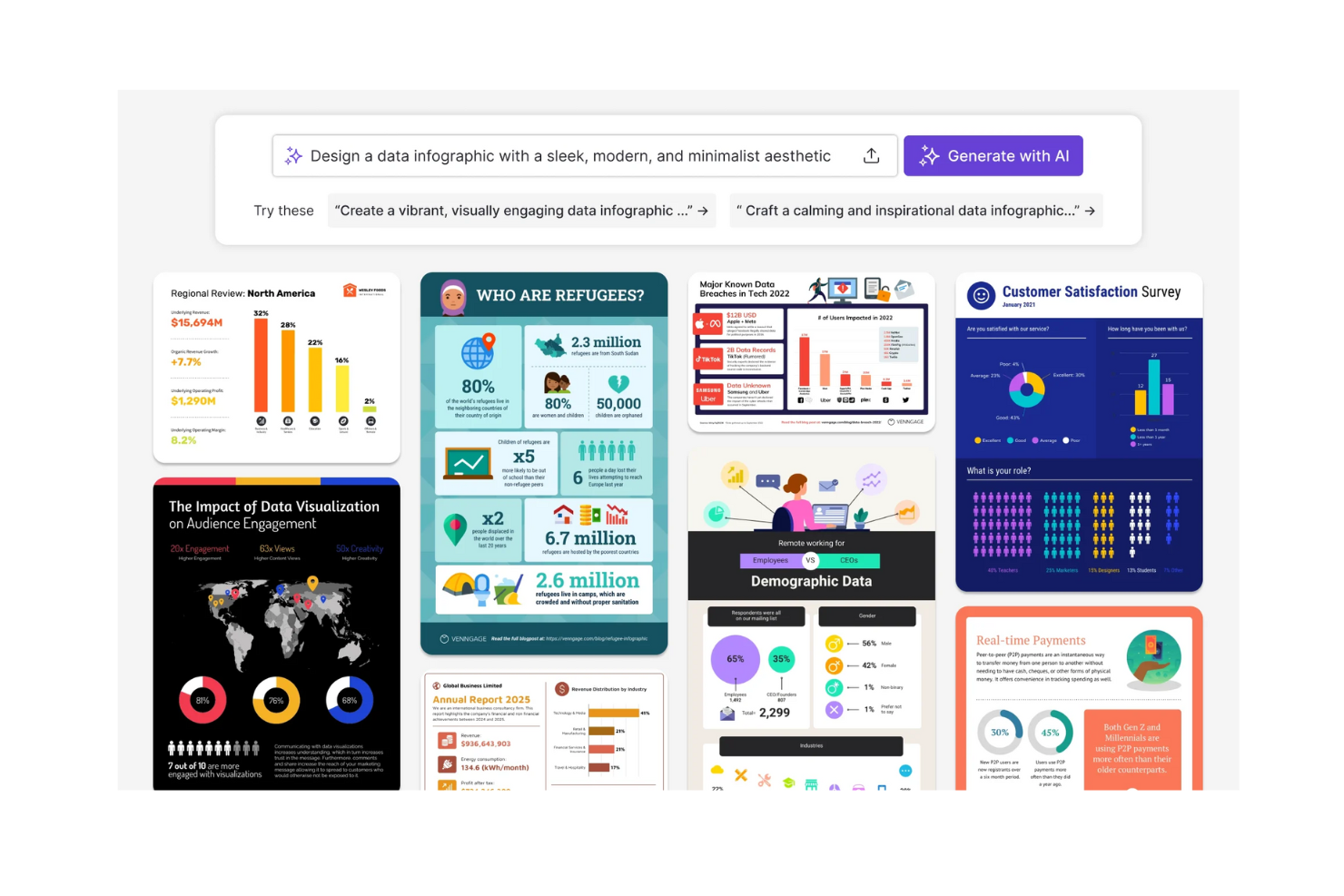 Venngage screenshot - Le 10 migliori soluzioni software di proposte AI recensite nel 2026