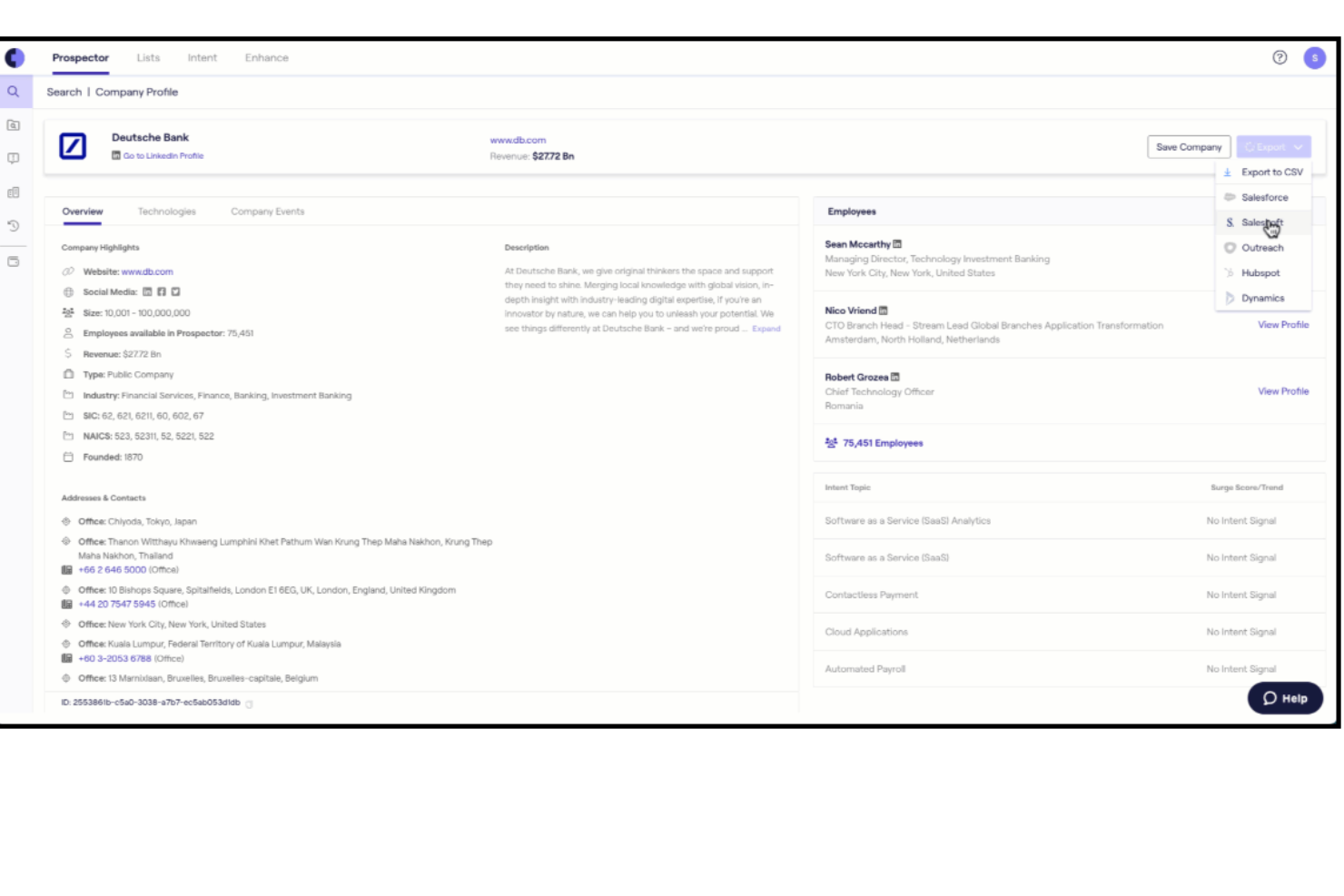 Cognism screenshot - Le 10 migliori alternative a Seamless AI recensite nel 2026