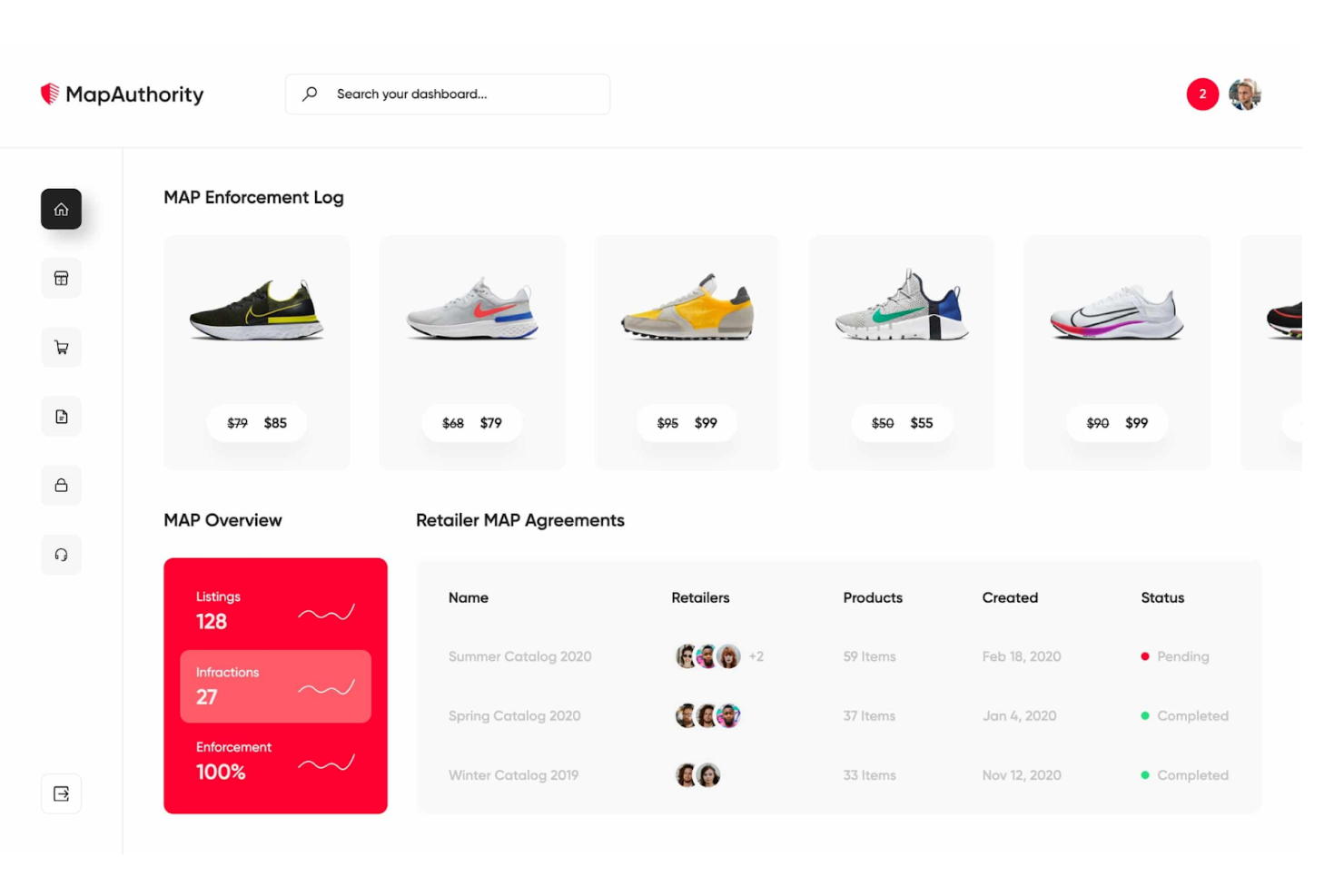 MapAuthority screenshot - 10 Mejores Programas de Control de Precios Mínimos Publicados Analizados en 2026