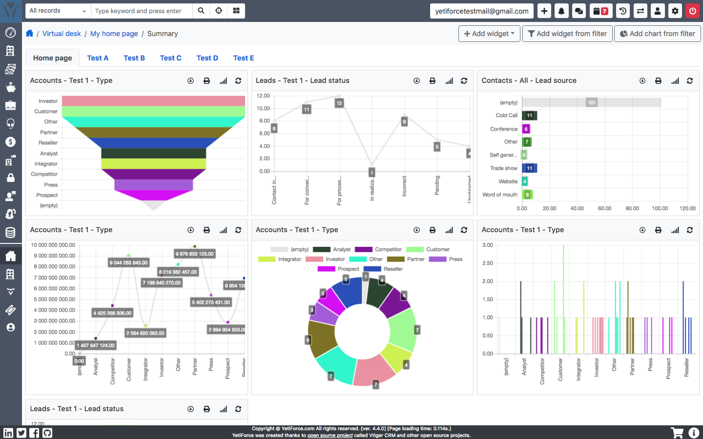 YetiForce screenshot - 10 beste open-source CRM-software beoordeeld in 2026