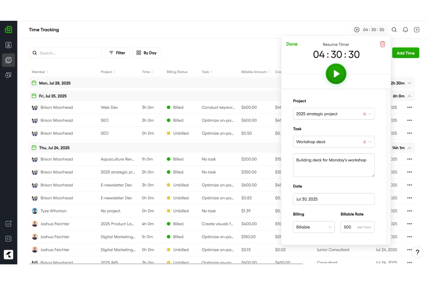 Bonsai screenshot - 10 beste softwareprogramma’s voor voorstellen en facturen, beoordeeld in 2026