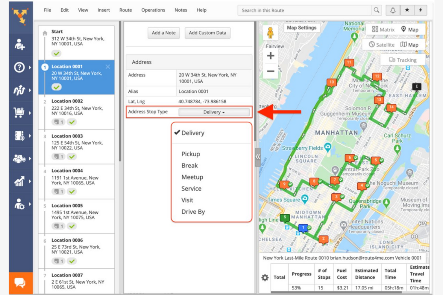 Route4Me screenshot - 10 beste softwareprogramma’s voor routeplanning beoordeeld in 2026
