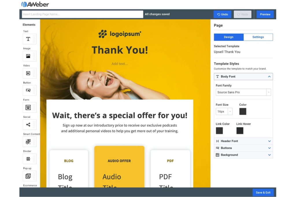 AWeber screenshot - 10 beste software voor marketingautomatisering in 2026