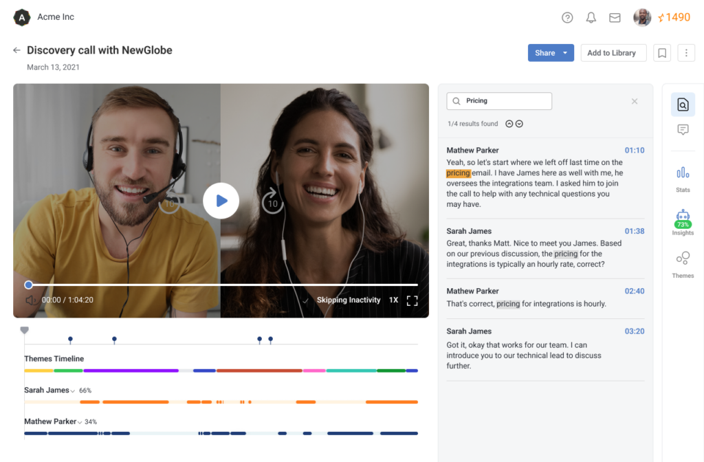 MindTickle screenshot - 10 Beste Software voor Gespreksintelligentie in 2026