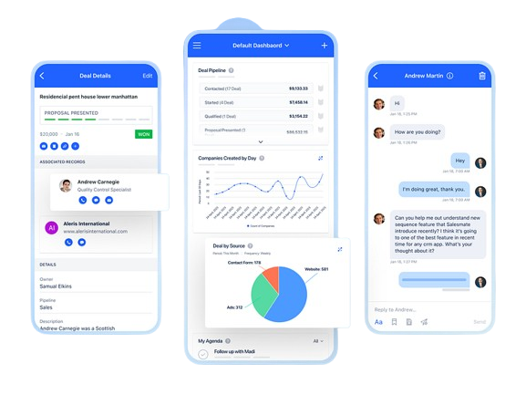 Salesmate screenshot - 10 beste CRM-software voor productie beoordeeld in 2026