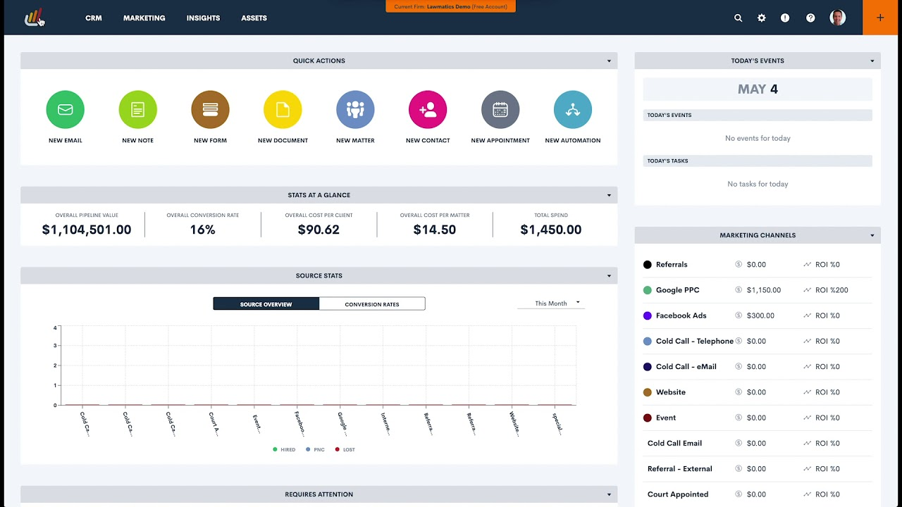Lawmatics screenshot - 10 Beste CRM-software voor familierecht beoordeeld in 2026