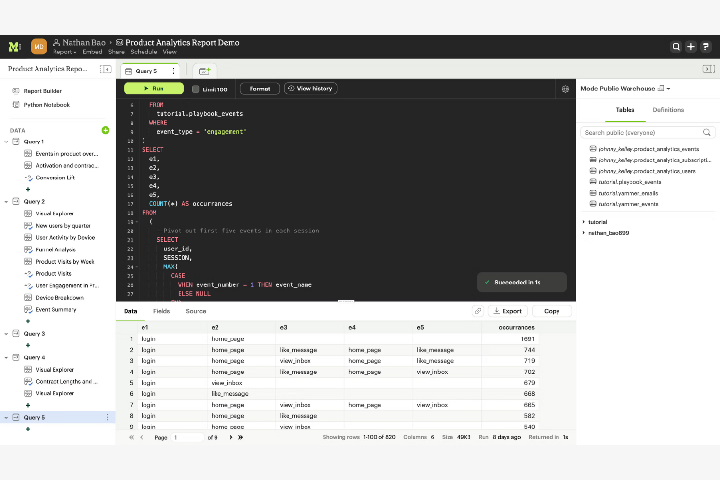 Mode screenshot - 10 Looker-alternatieven voor 2026