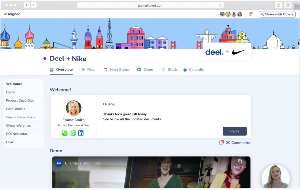 Aligned screenshot - 21 Best Digital Sales Room Software In 2025