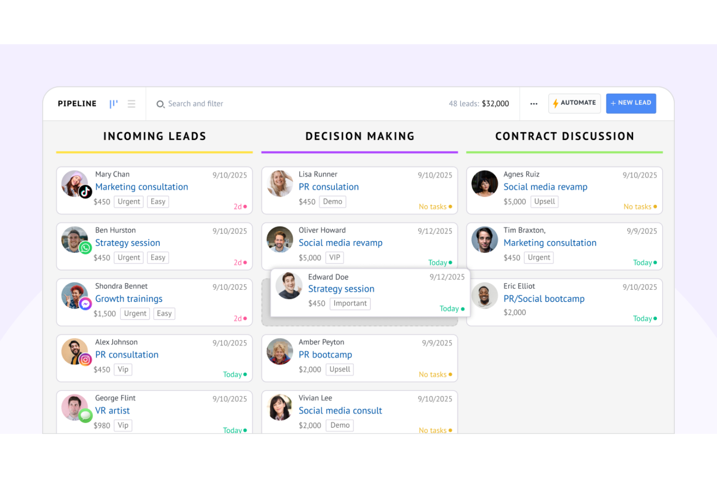 amoCRM screenshot - The 24 Best Sales Forecasting Software Of 2026