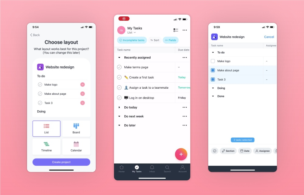 Asana screenshot - 20 Best Mobile Sales Software Reviewed For 2026