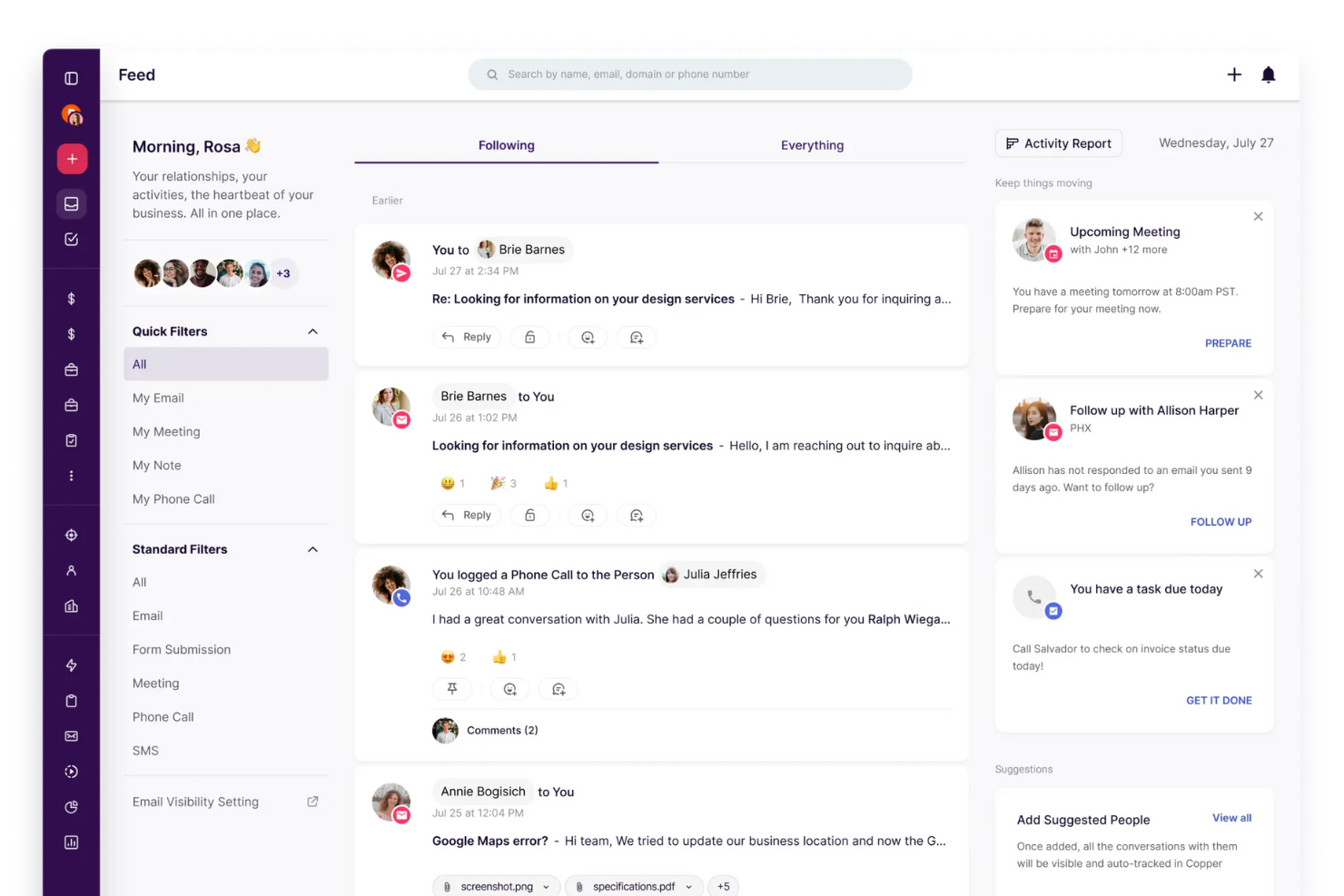 Copper screenshot - 17 Best Lead Management Software Reviewed For 2026