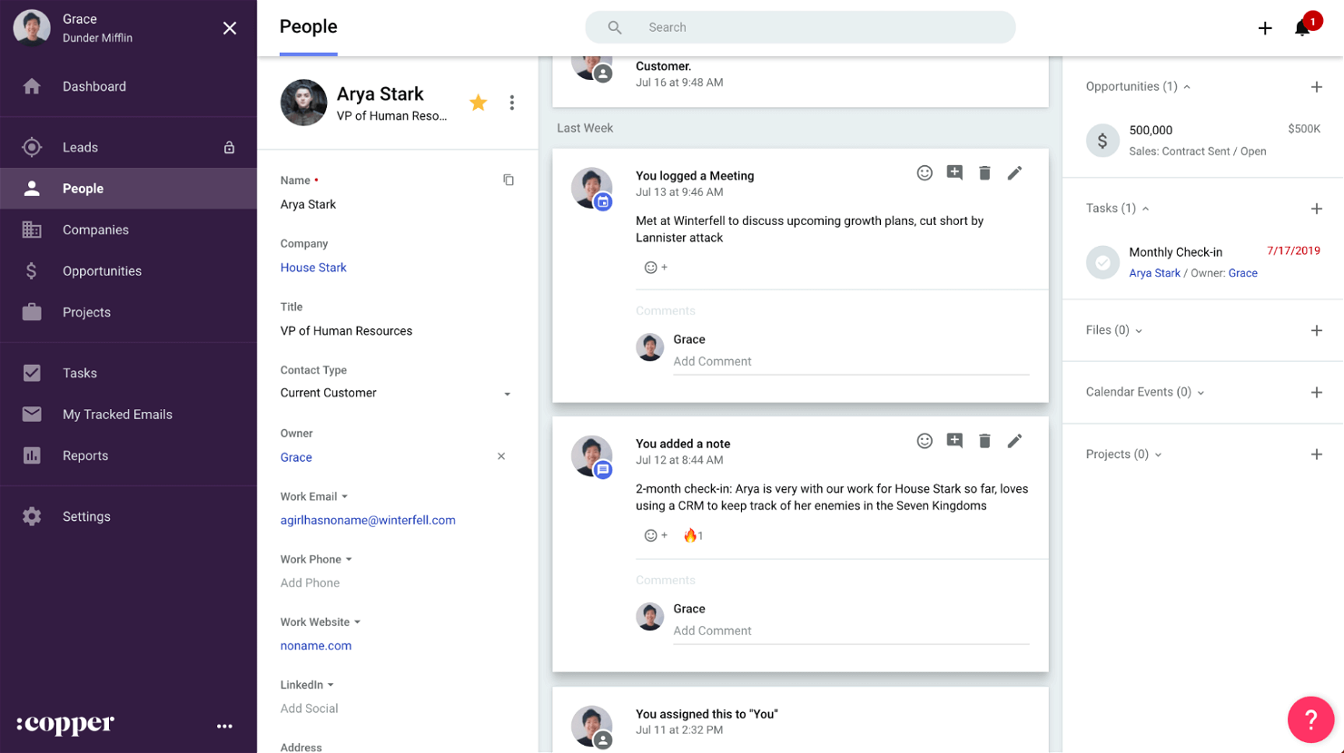 Copper screenshot - 26 Best Sales Tracking Software Reviewed For 2026