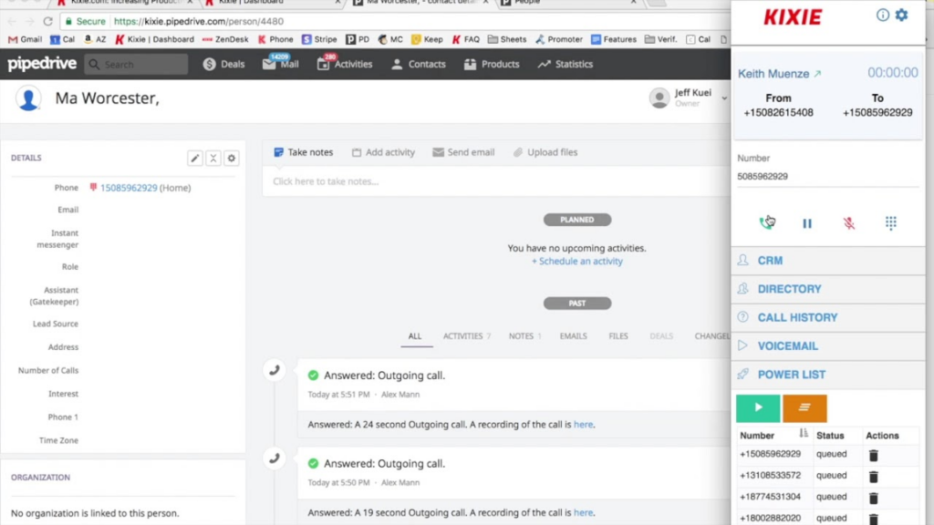 Kixie Powercall screenshot - 22 Best Sales Coaching Software Reviewed For 2025