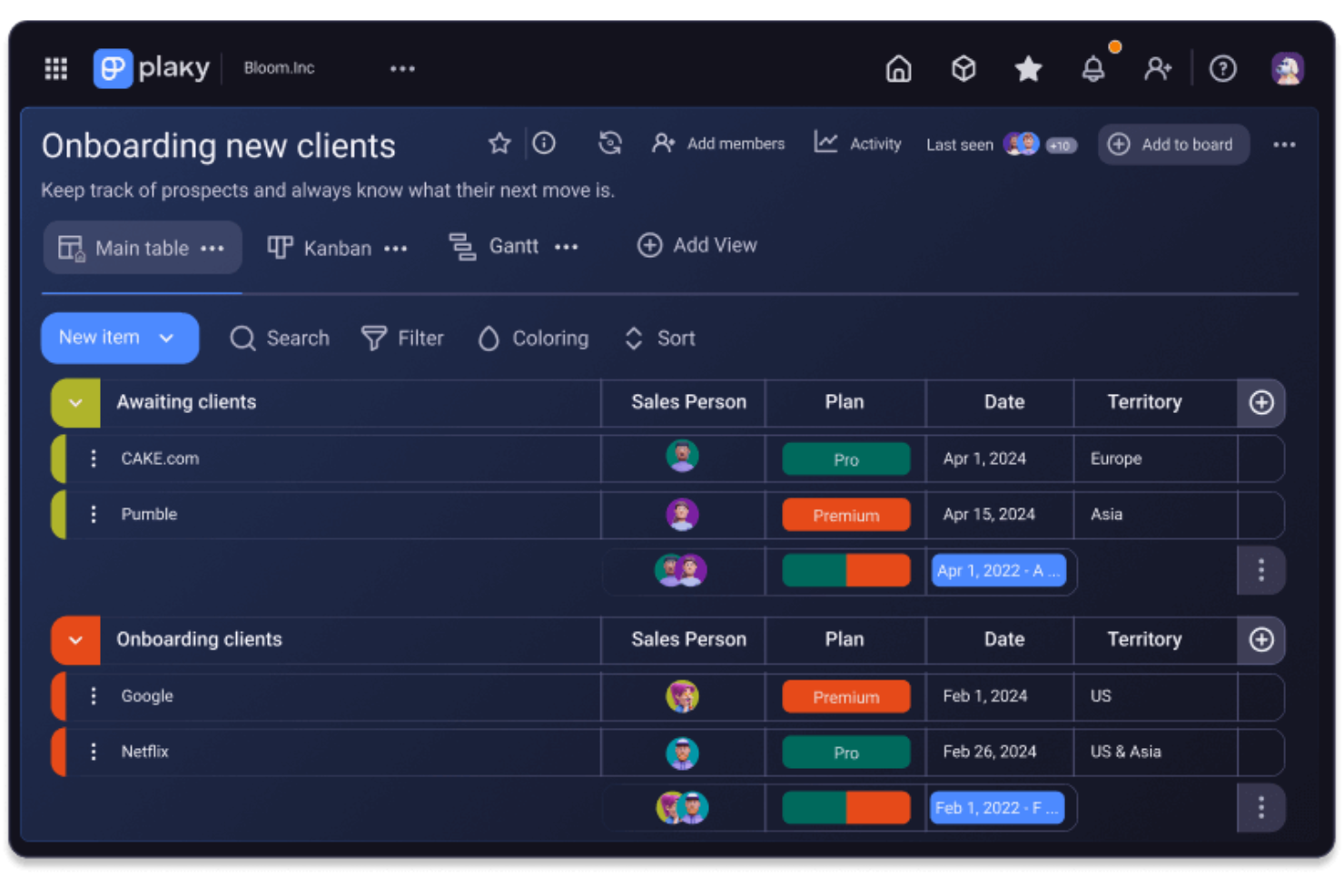 Plaky screenshot - 26 Best Sales Management Software Of 2026