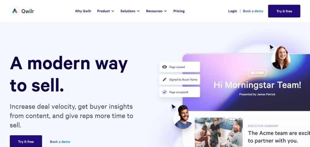 Qwilr screenshot - 26 Best CPQ Software Reviewed For 2025