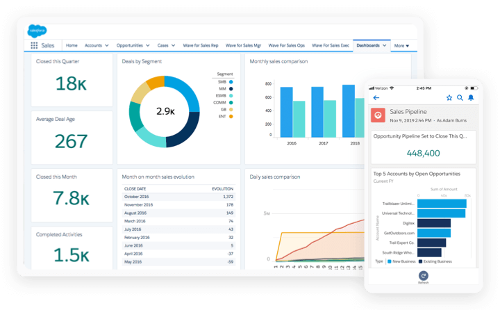 Salesforce CRM screenshot - 25 Best Sales Software Reviewed For 2025