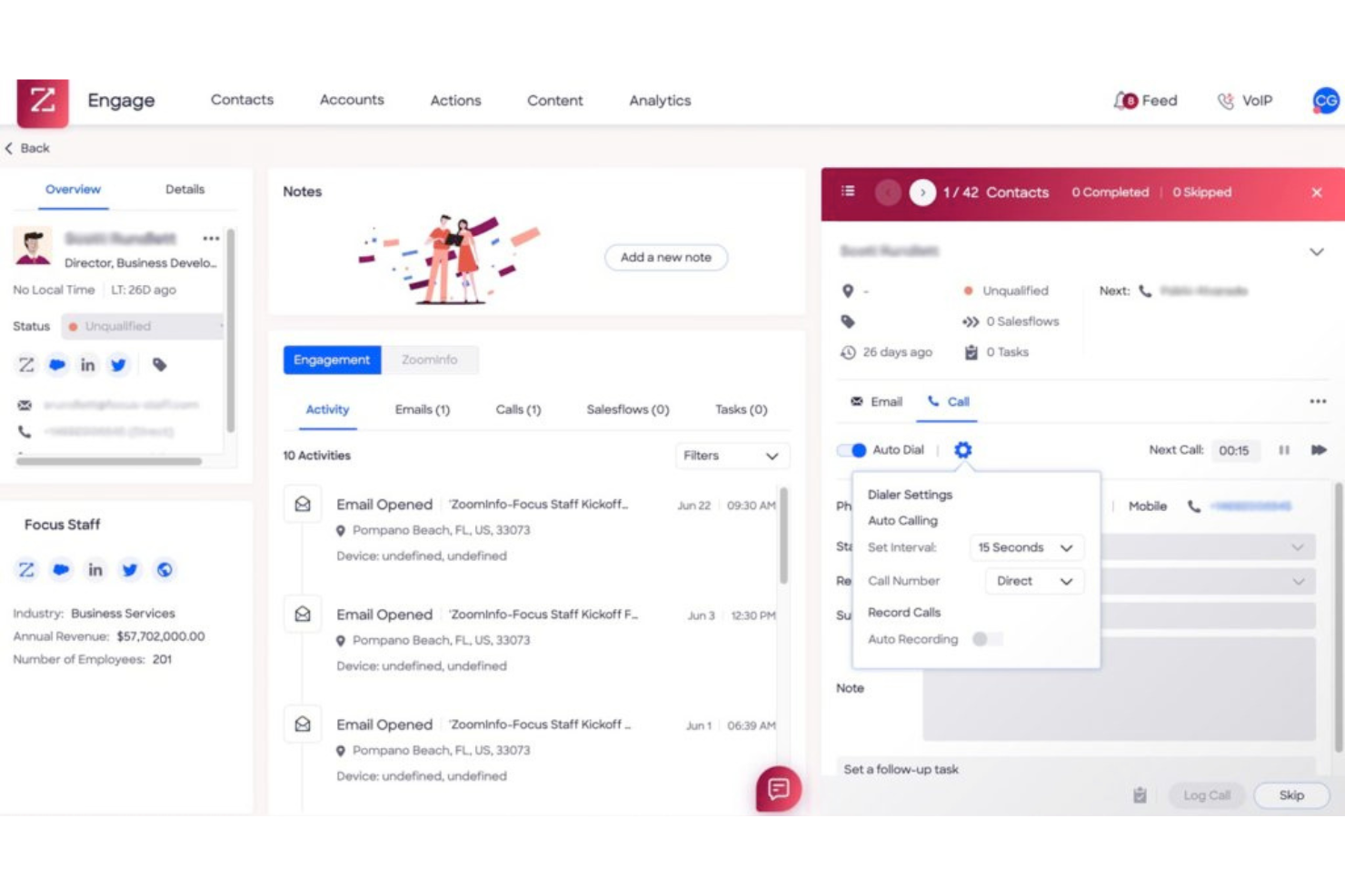 ZoomInfo SalesOS screenshot - 20 Best Auto Dialer Software Reviewed For 2026