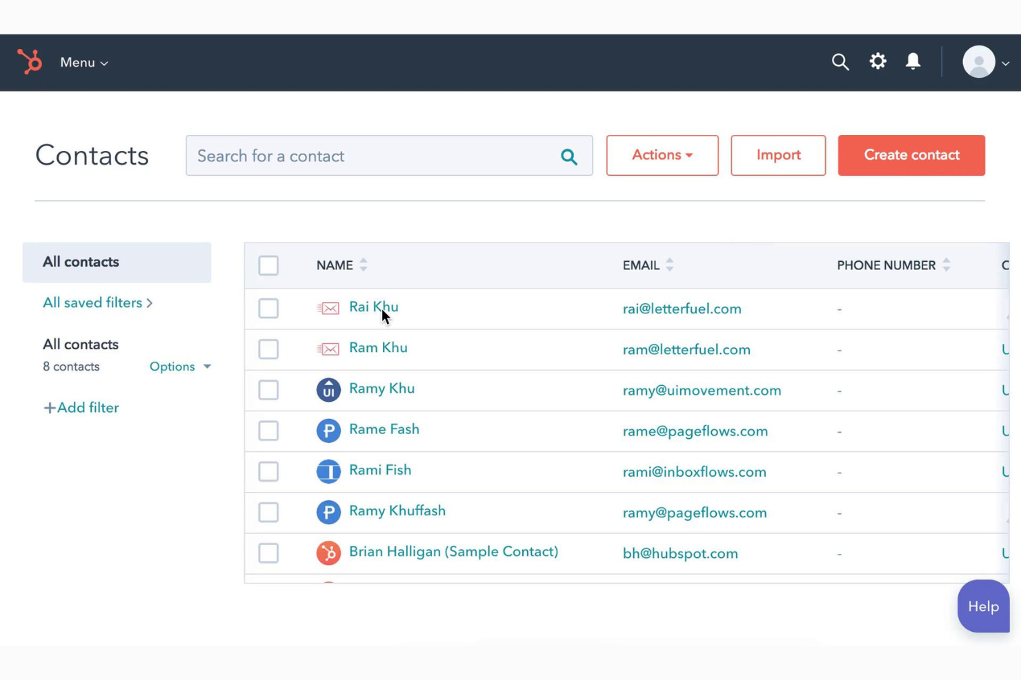 HubSpot CRM screenshot - 24 Best Financial Services CRM Software In 2025