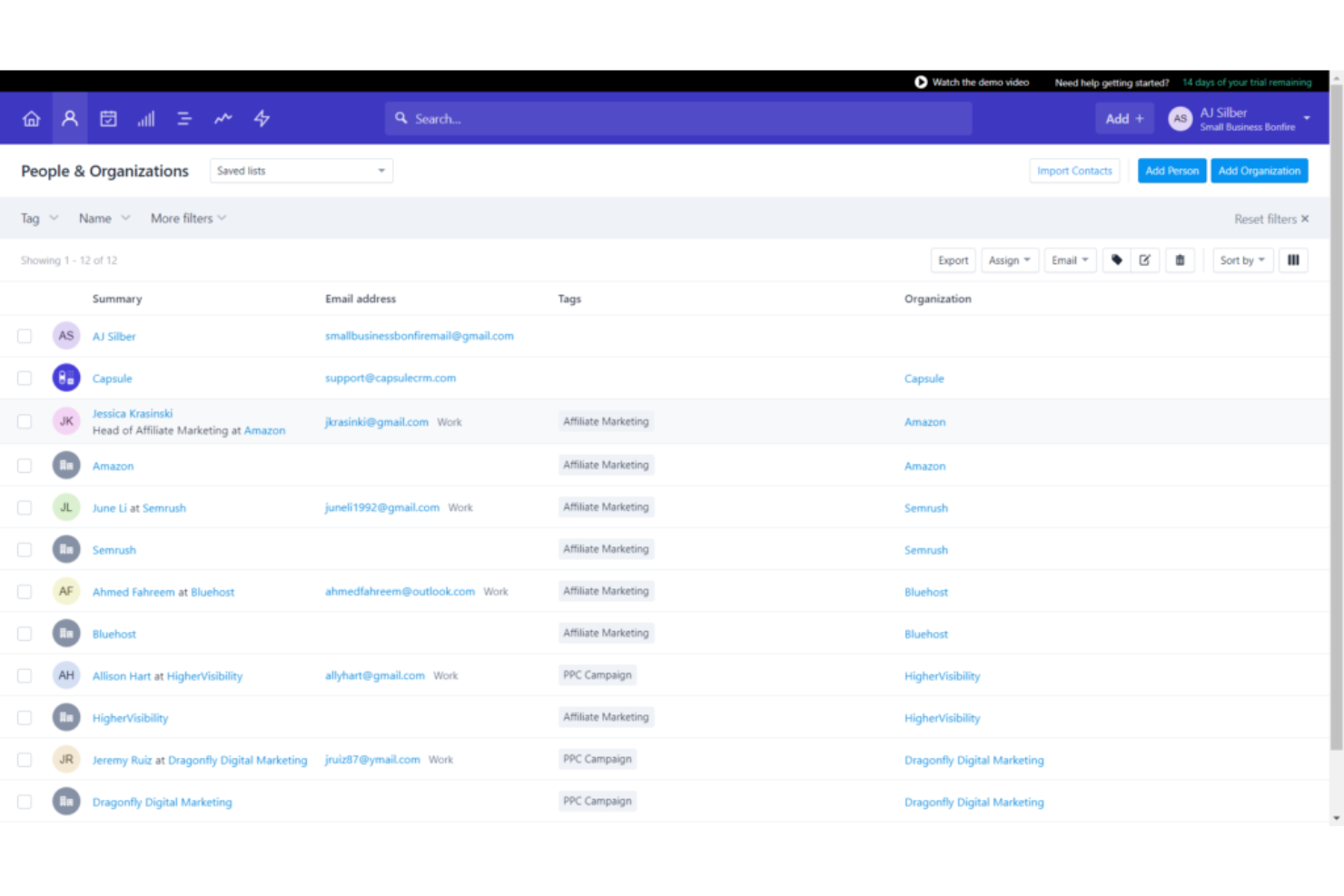 Capsule screenshot - 30 Best CRM Software Reviewed For 2025