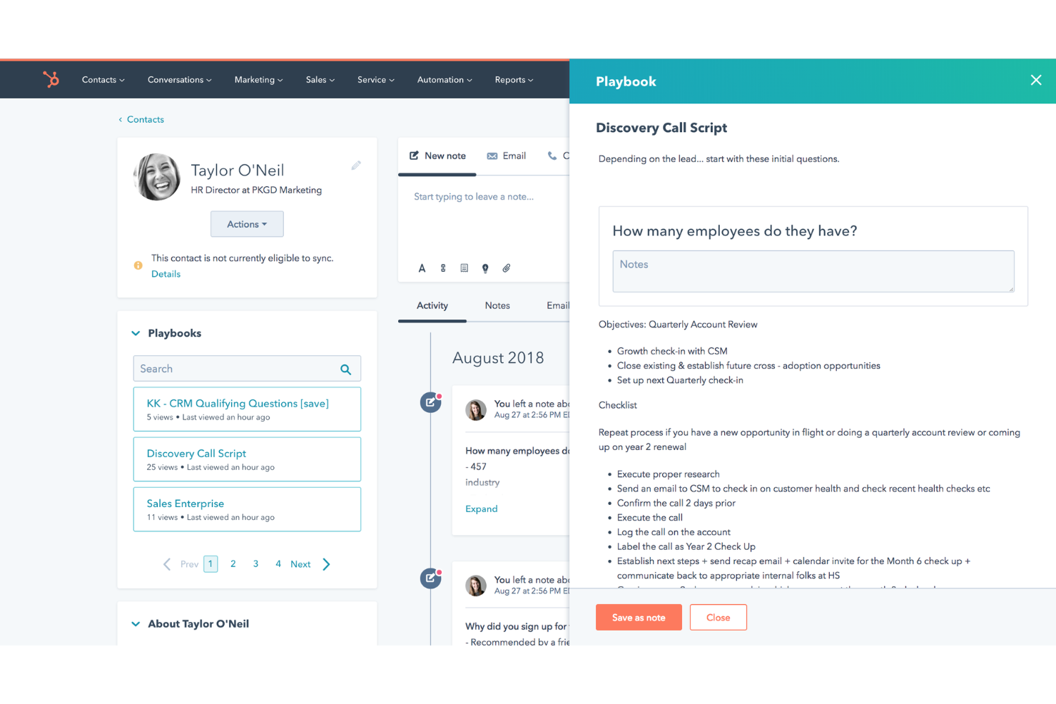 HubSpot screenshot - 20 Best Sales Automation Software Reviewed for 2025
