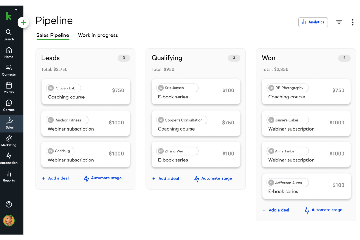 Keap screenshot - 20 Best Sales Automation Software Reviewed for 2025