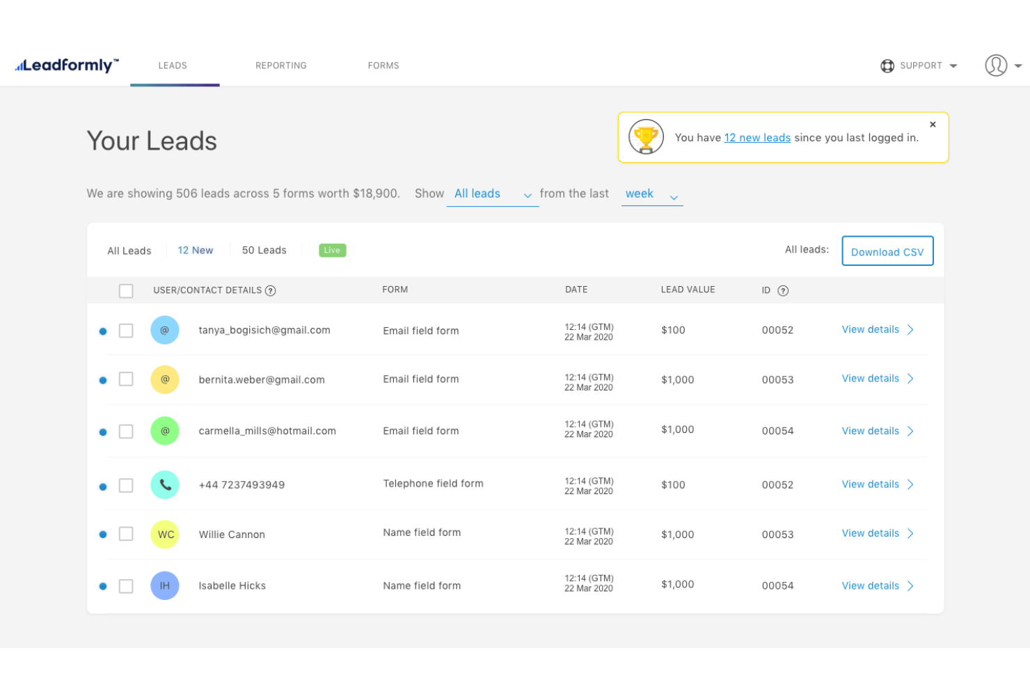 Leadformly screenshot - 25 Best Lead Scoring Software Reviewed For 2026