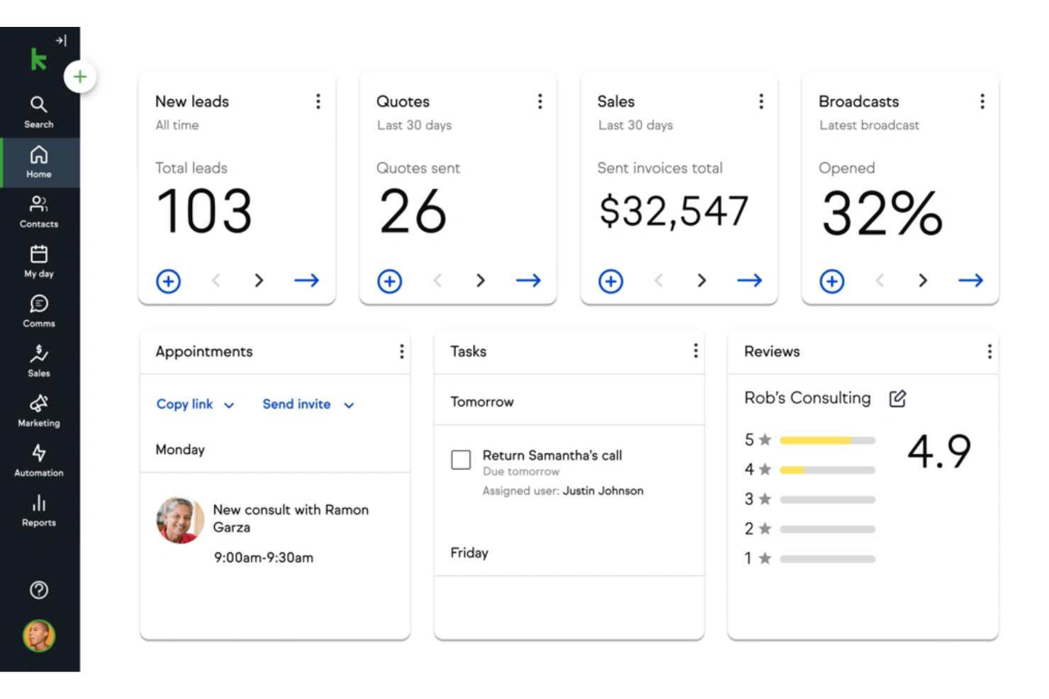 Keap screenshot - 24 Best CRM Email Marketing Software Reviewed in 2025