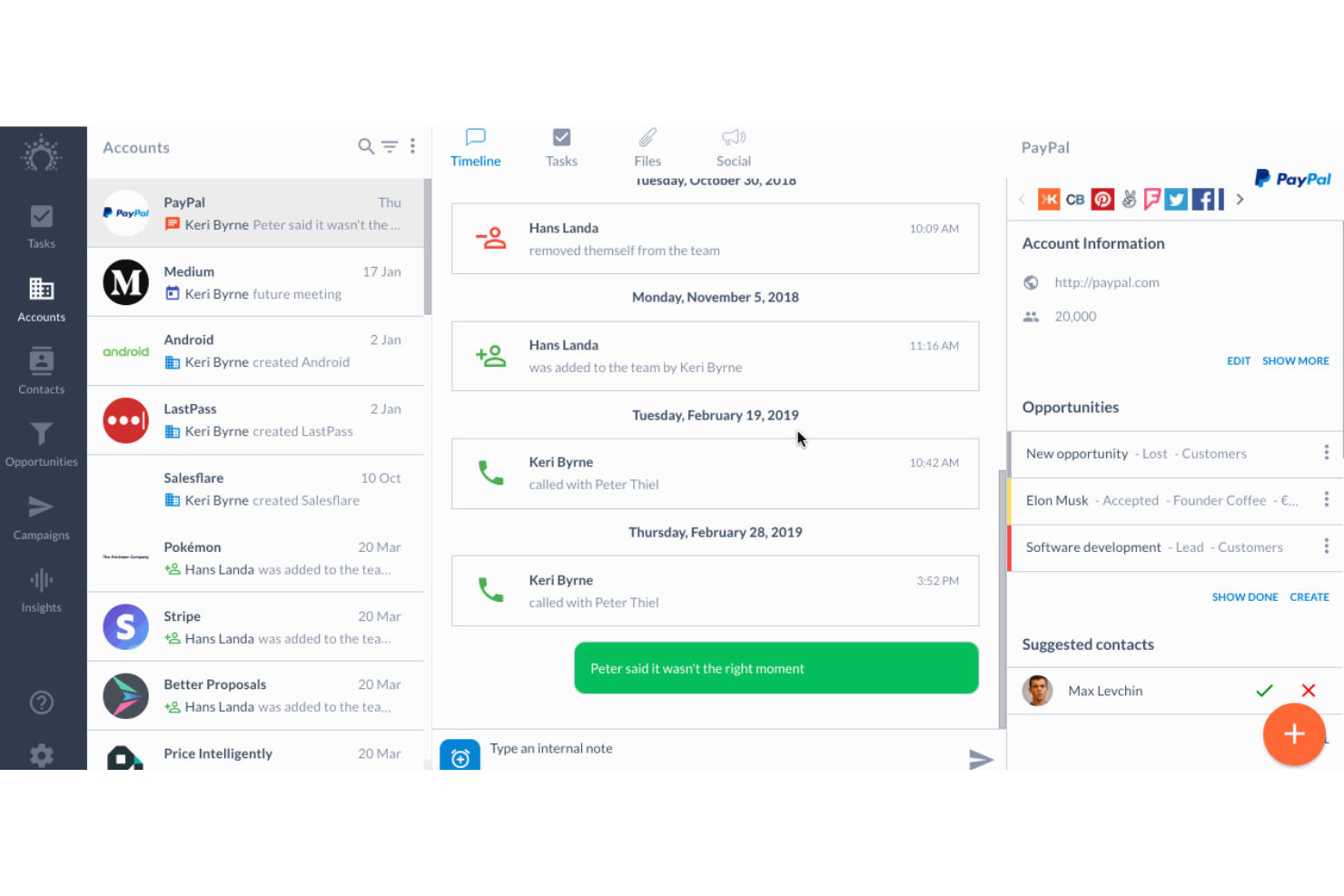 Salesflare screenshot - 22 Best Highrise Alternatives Reviewed in 2025