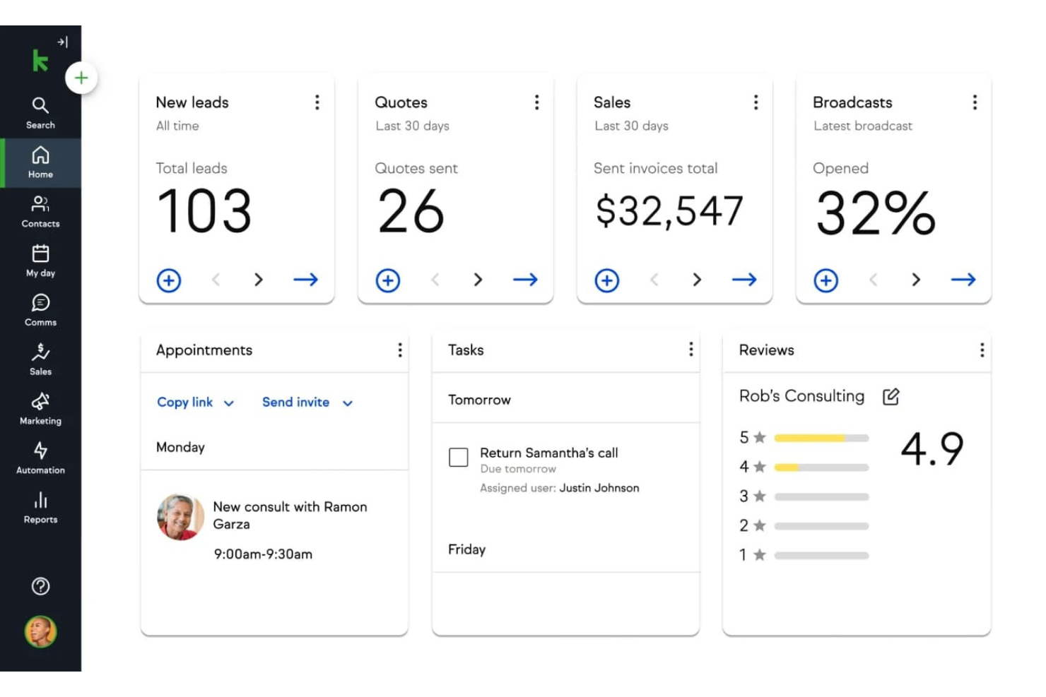 Keap screenshot - 25 Best Freshsales Alternatives Reviewed in 2026