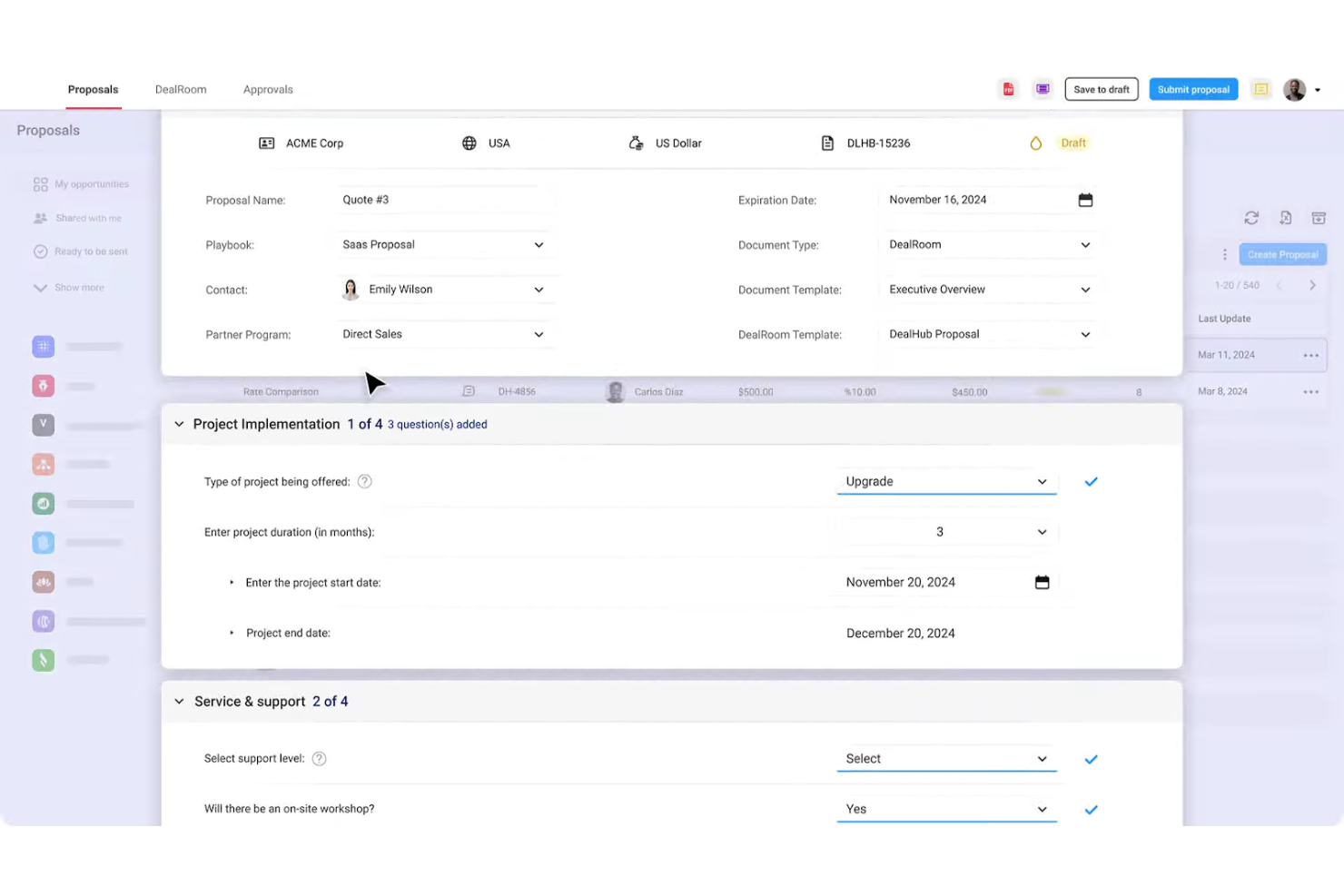 DealHub screenshot - 17 Best Sales Proposal Software Reviewed in 2025