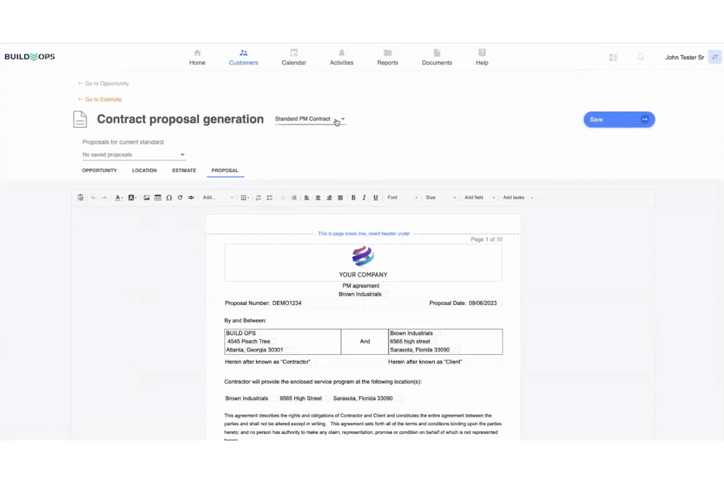 BuildOps screenshot - 17 Best Sales Proposal Software Reviewed in 2026