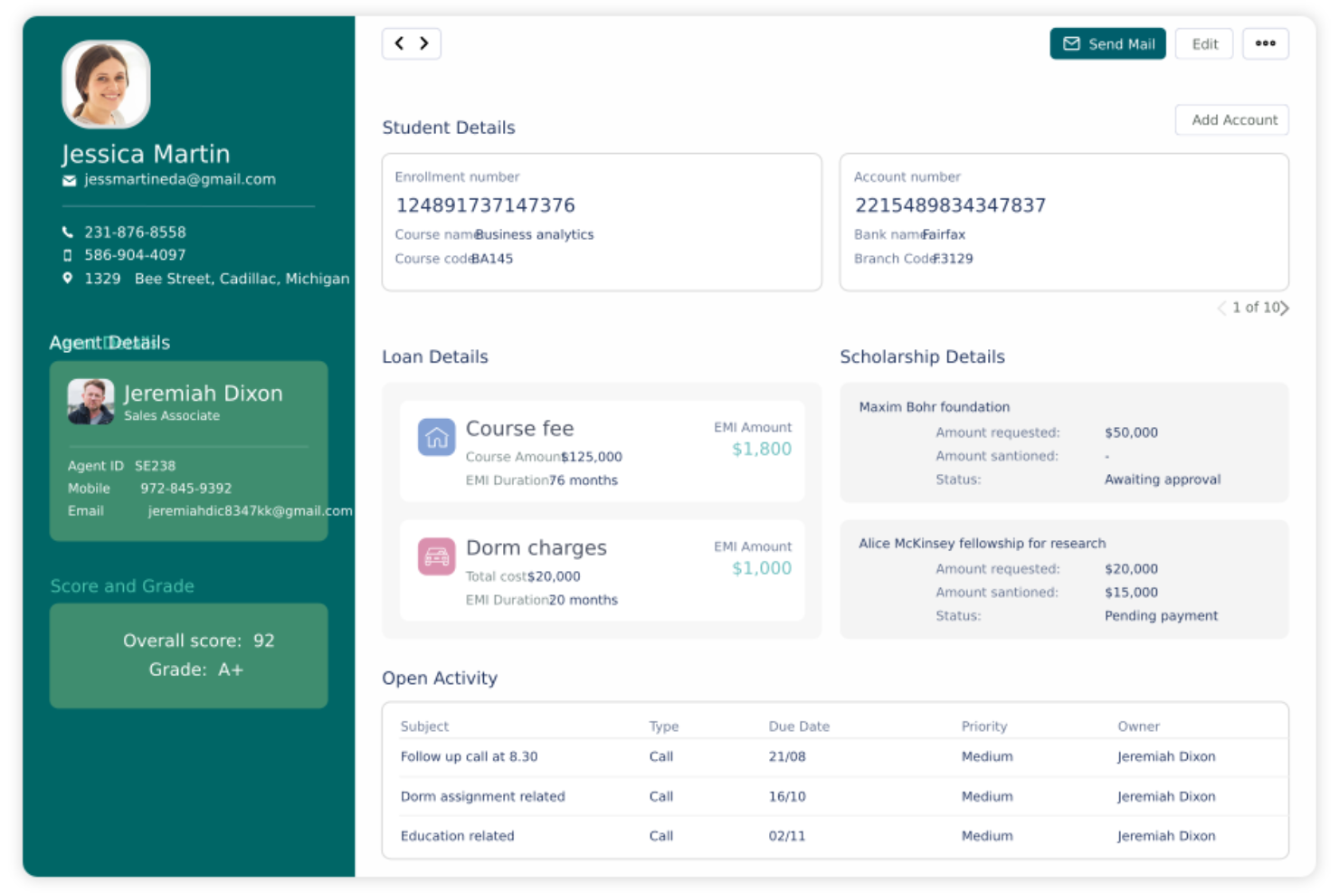 Zoho CRM screenshot - 17 Best CRM Software For Higher Education Reviewed In 2026